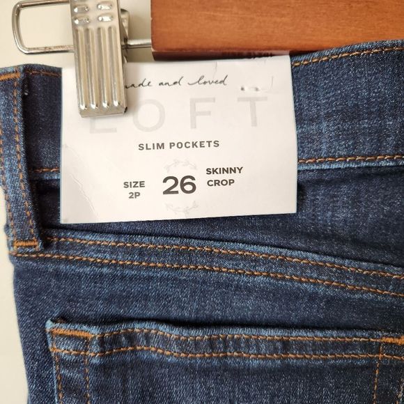 NWT Loft Skinny Crop High Rise Jeans Size 26 - Picture 7 of 7